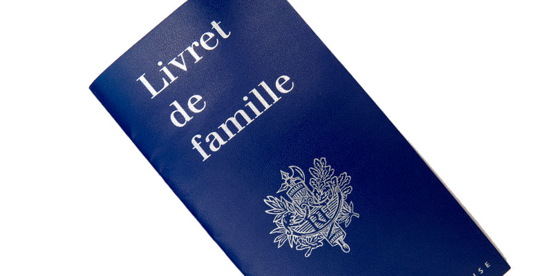 Livret de famille – Baptême civil